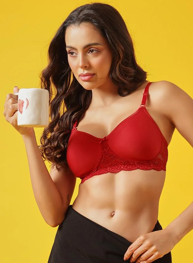 Clovia Flair Non-Padded Non-Wired Full Coverage Spacer Cup T-shirt Bra