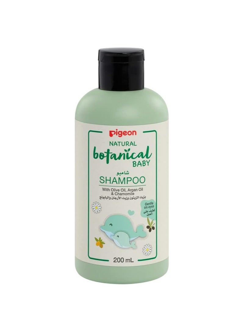 pigeon Natural Botanical Baby Shampoo, With Olive Oil, Argan Oil & Chamomile, 200ml - Image 1