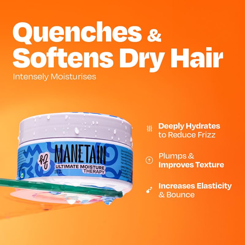 Manetain Ultimate Moisture Therapy 100gm | Deep Hydrating Curl Conditioner for Curly Hair Women & Men | Ultra‑Moisturising Conditioner for Frizzy Hair with Algae Oil & Hyaluronic Acid | CG‑Friendly - Image 2