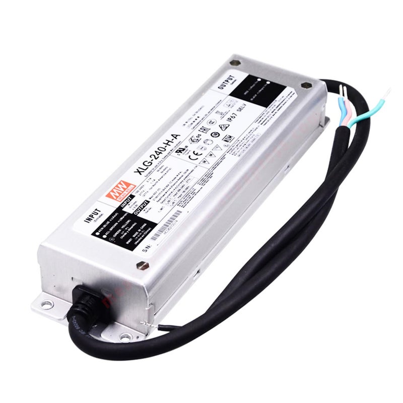 240W IP67 Waterproof LED Power Supply 27 56V 4900mA Metal Encased For Outdoor Use - Image 1