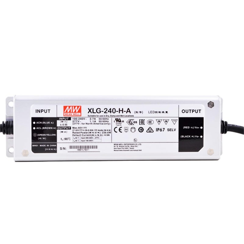 240W IP67 Waterproof LED Power Supply 27 56V 4900mA Metal Encased For Outdoor Use - Image 4