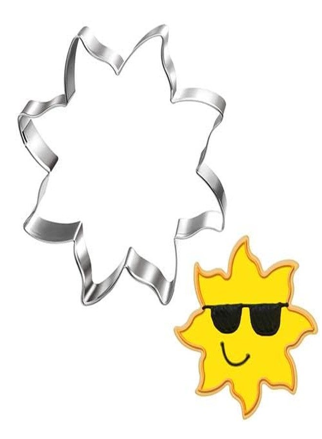 LUBTOSMN Sun Cookie Cutter-3.78 inch-Summer Biscui Cookie Cutters Fondant Molds for Baking - Image 1