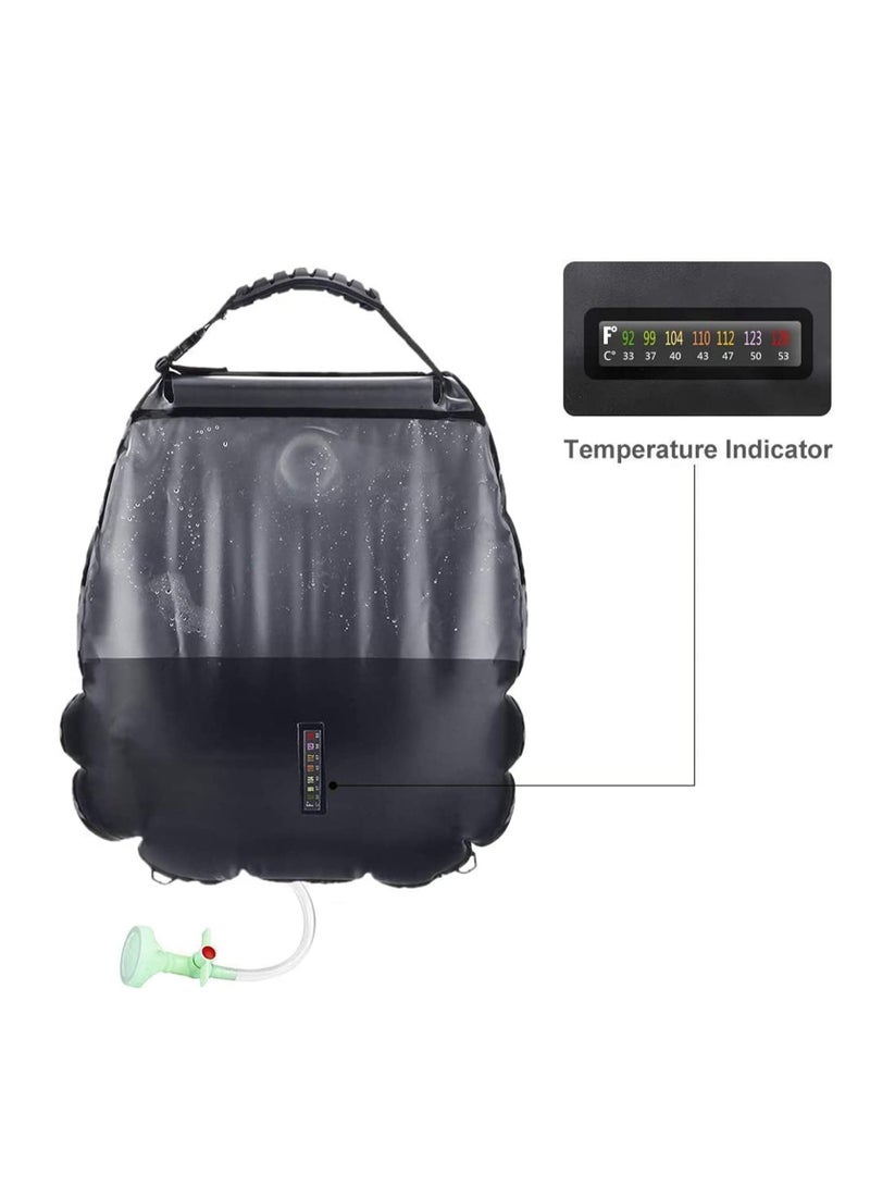 SYOSI Solar Shower Bag, Durable 5 Gallons/20 L Solar Heating Camping Shower Bag with Removable Hose and On-Off Switchable Shower Head for Camping Beach Swimming Outdoor Traveling Hiking - Image 2