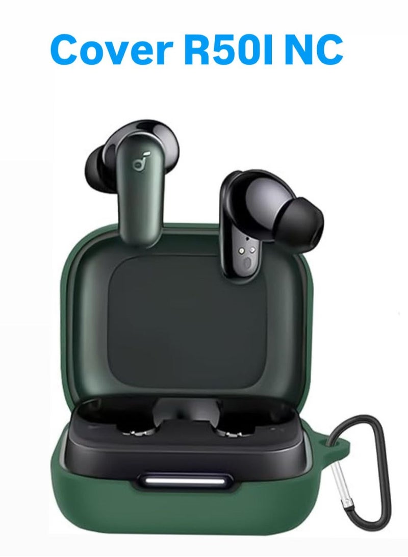 Silicone Case for Anker R50i NC Earphones - dark green  - Image 1