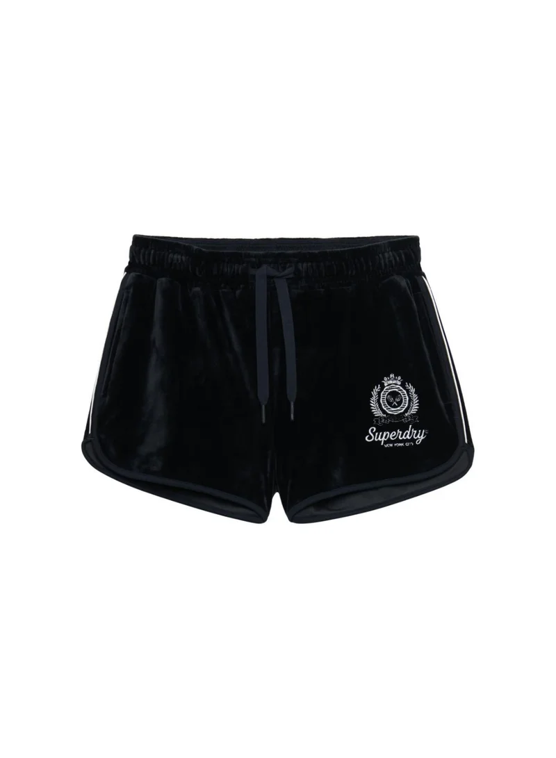 سوبر دراي Country Club Velour Zip Shorts
