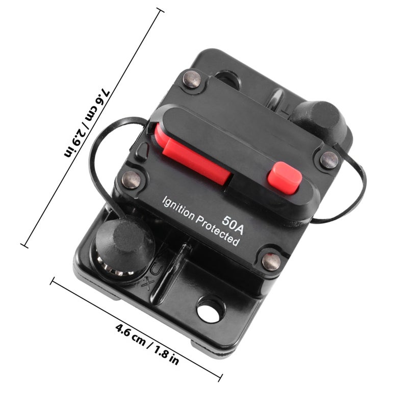 50A High Manual Reset Dual with (Black) - Image 2