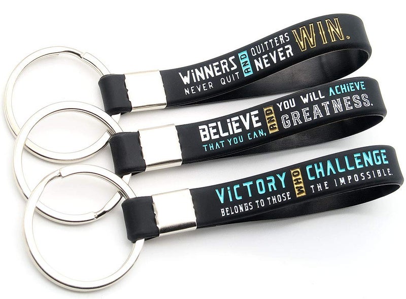 Inkstone Soccer Keychains with Motivational Quotes - Image 2