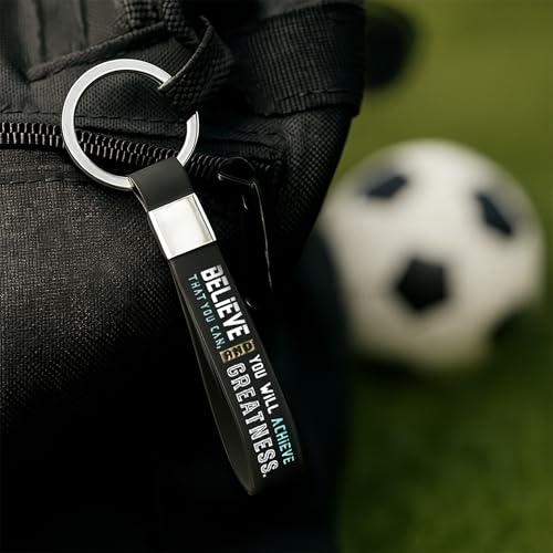 Inkstone Soccer Keychains with Motivational Quotes - Image 3