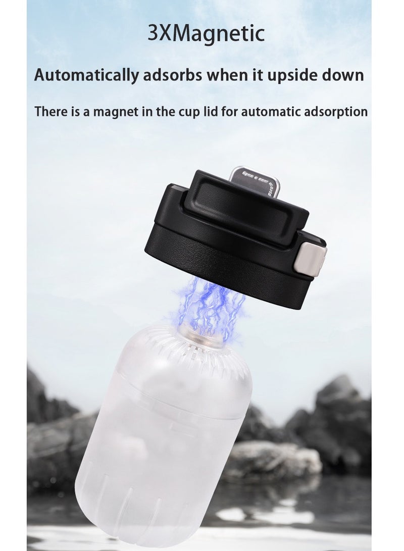 New magnetic tea cup Glass Infuser Bottle Tea Tumbler Cup Double Wall Borosilicate Travel Mug Portable Tea Maker with Strainer For Loose Tea,Flower Herbal,Tea Bags 480ML  - Image 5