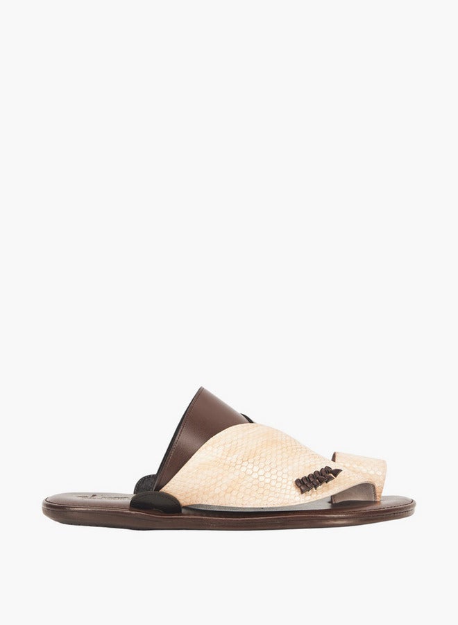 الواحة صنادل رجالي عربية بحلقة إصبع - مجموعة رمضان - Image 1