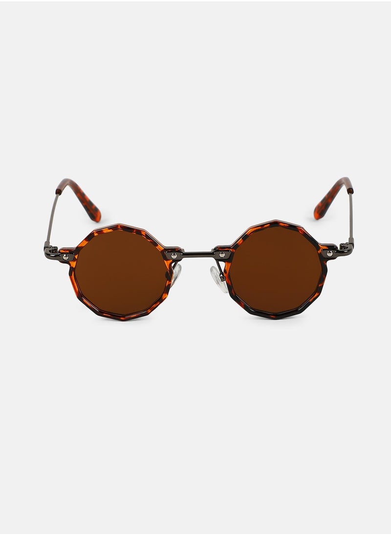 Haute Sauce Polarized Full Rim Geometric Sunglasses For Women  - Image 1
