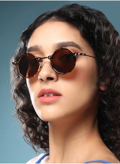 Haute Sauce Polarized Full Rim Geometric Sunglasses For Women  - Image 4