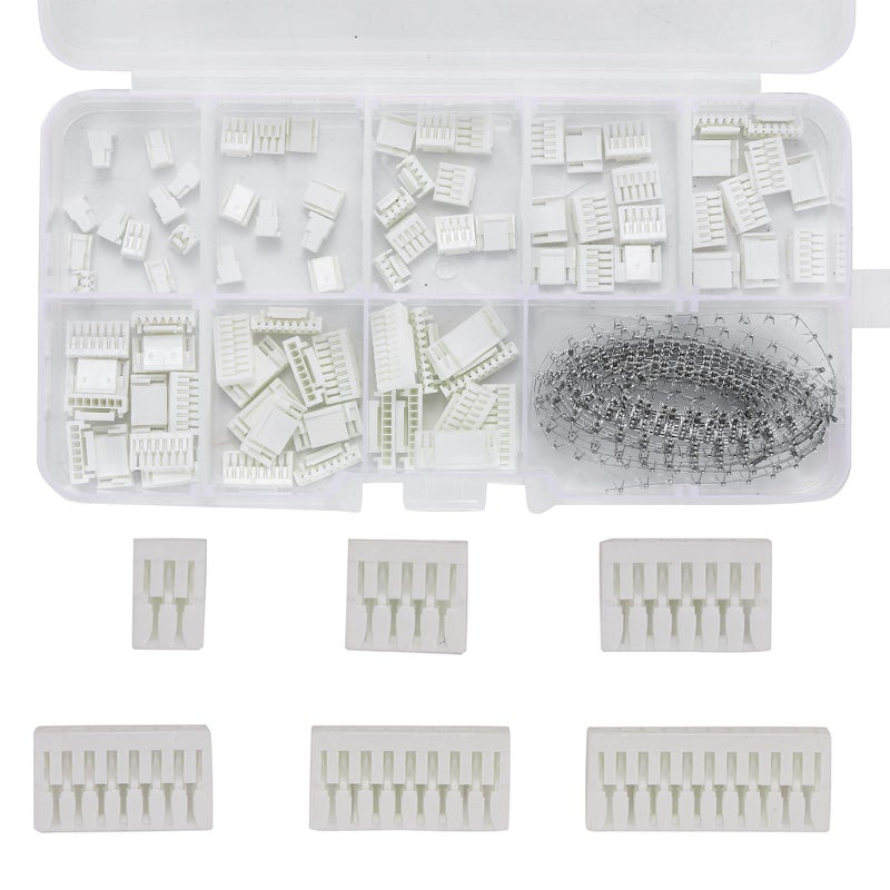 Teansic 580Pcs JST GH 125mm Connector Kit234567810 Pin Housing Connectors125mm Pitch JST AdapterGH 125mm Plug Terminal Set for 3D PrinterFlight Controller - Image 2