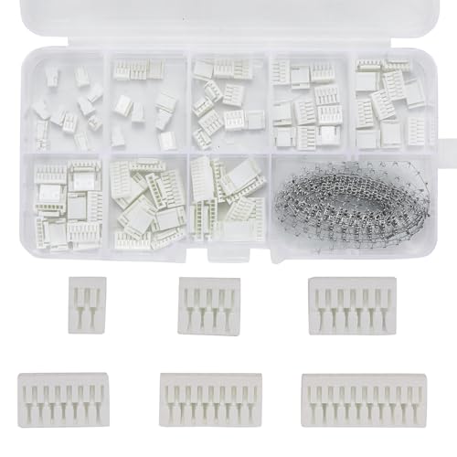 Teansic 580Pcs JST GH 125mm Connector Kit234567810 Pin Housing Connectors125mm Pitch JST AdapterGH 125mm Plug Terminal Set for 3D PrinterFlight Controller - Image 1