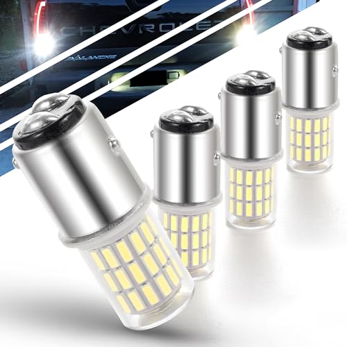 Ziomitus 12 Volt Brake Lights 1157 2057 2357 7528 BAY15D 6000K Bright White LED Bulbs Replacement for RV Car Camper Trailer Tail Brake Stop Daytime Running Lights (DRL)Back-Up Reverse Lights,DC12-24V,4Pack - Image 1