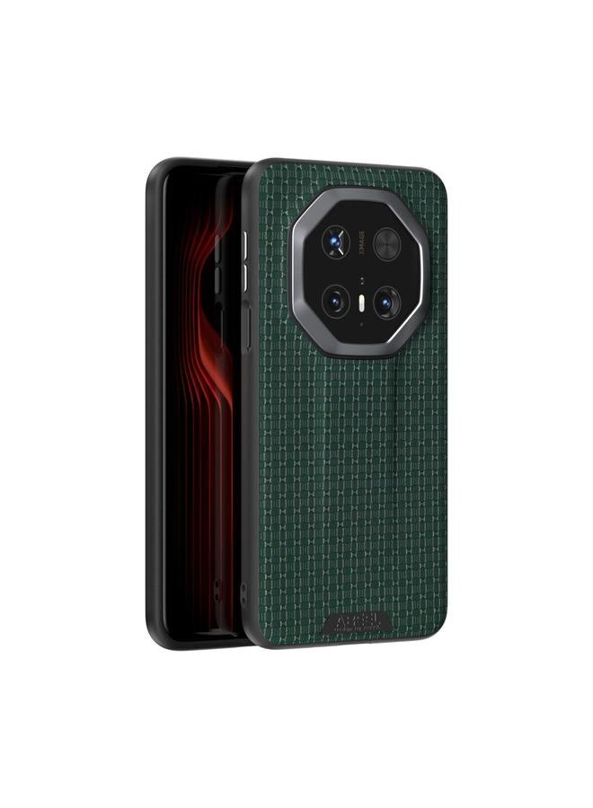 Green Tiger Case For Huawei Mate 70 RS Ultimate ABEEL Ruyi Pattern 6D Micro Relief Leather Phone Case - Image 1