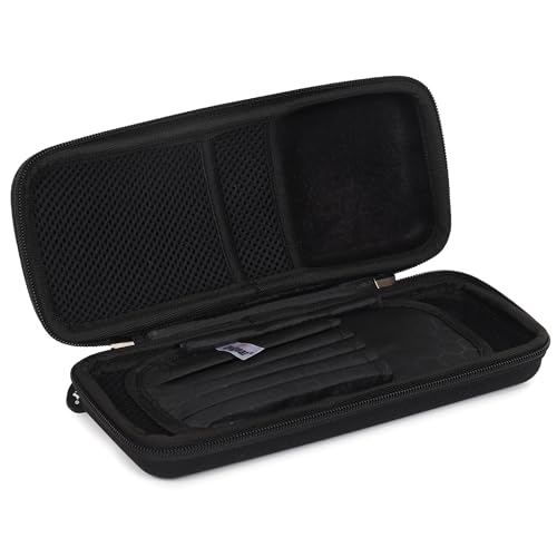 Unigear Polyester Eva Pencil Case Pen Pouch Holder Bag Stationery Box Large Storage Eva Hard Shell for School Supplies Office Stuff (Black, Medium) - Image 5