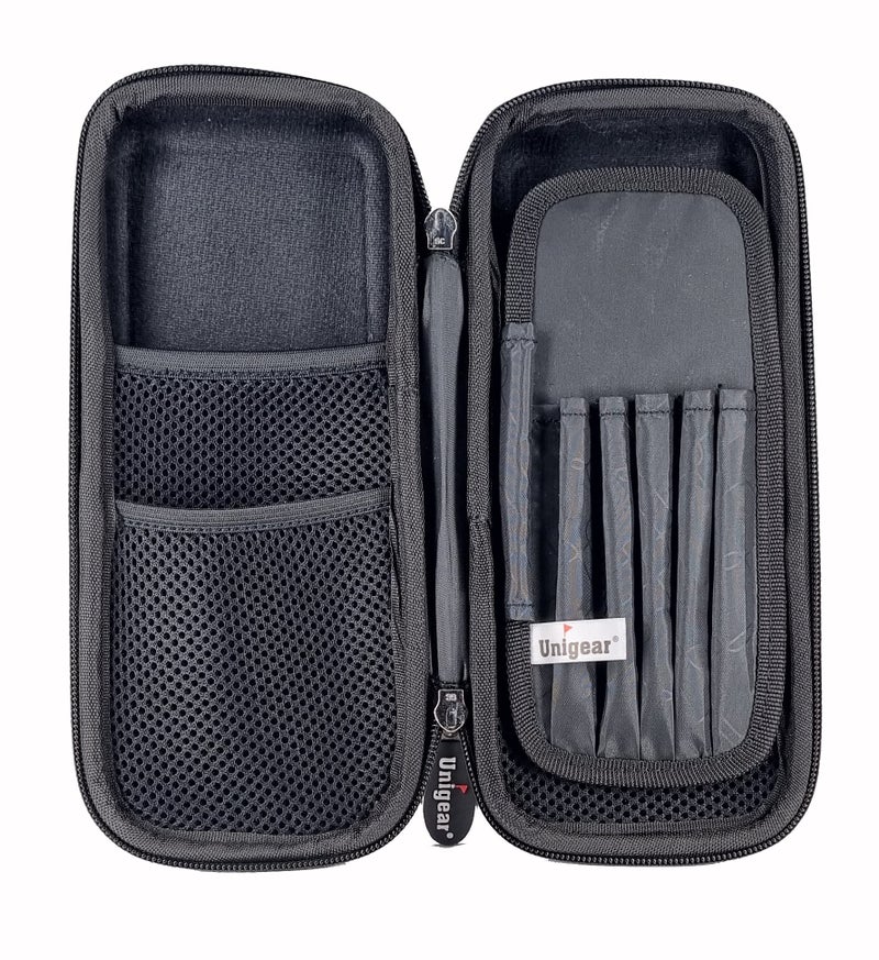 Unigear Polyester Eva Pencil Case Pen Pouch Holder Bag Stationery Box Large Storage Eva Hard Shell for School Supplies Office Stuff (Black, Medium) - Image 2