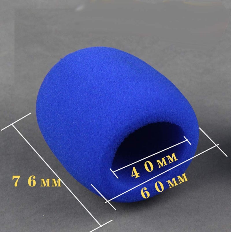 lasenersm 12 Pieces Shakeproof Anti-Rolling Handheld Microphone Windscreen Foam Cover & Mic Protection Silicone Ring & Bottom Rod Sleeve Holder Set for KTV Device(Color Random) - Image 2