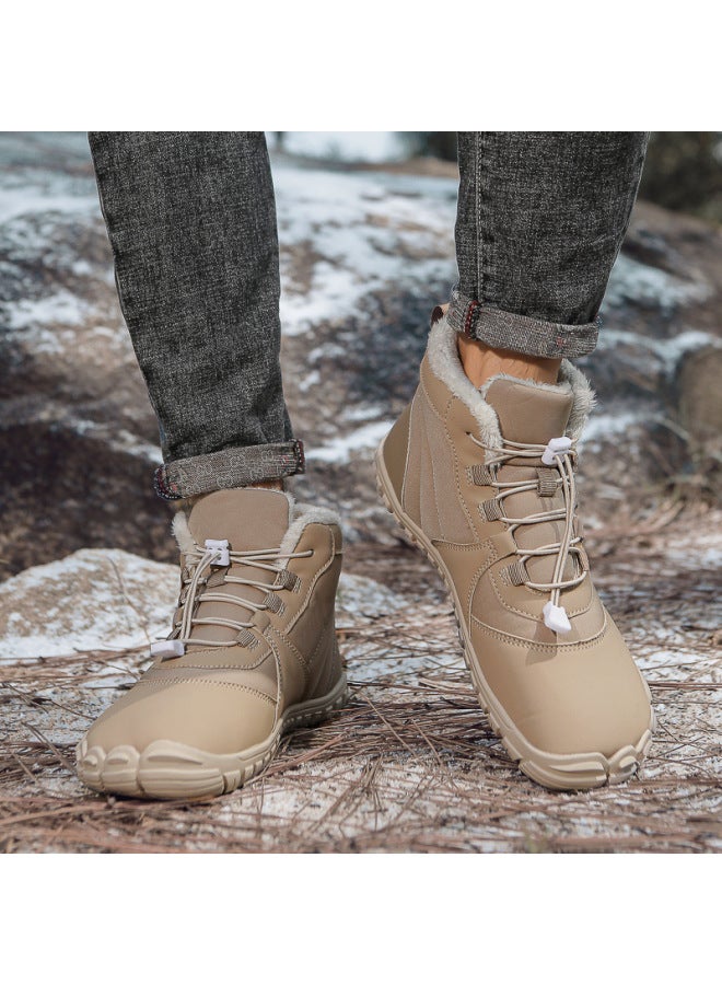 New Men's And Women's Outdoor Cotton Shoes Snow Boots Non-slip Warm Snow Boots Cotton Boots Casual Sports High-top Cotton Shoes
