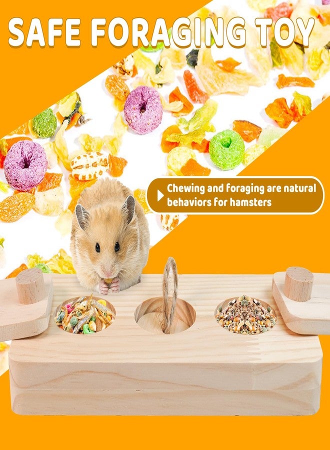 VolksRose Guinea Pig Foraging Toys, 3 in 1 Hamster Enrichment Toys for Boredom, Small Animal Cage Accessories for Rat, Chinchilla, Gerbil, Syrian, Rabbit, Bunny (B) - Image 4