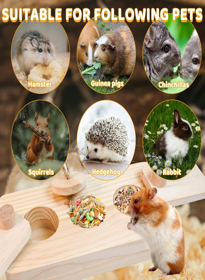 VolksRose Guinea Pig Foraging Toys, 3 in 1 Hamster Enrichment Toys for Boredom, Small Animal Cage Accessories for Rat, Chinchilla, Gerbil, Syrian, Rabbit, Bunny (B) - Image 5