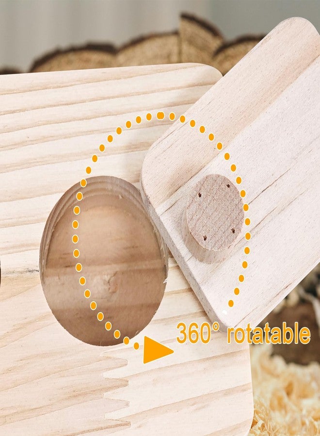 VolksRose Guinea Pig Foraging Toys, 3 in 1 Hamster Enrichment Toys for Boredom, Small Animal Cage Accessories for Rat, Chinchilla, Gerbil, Syrian, Rabbit, Bunny (B) - Image 2