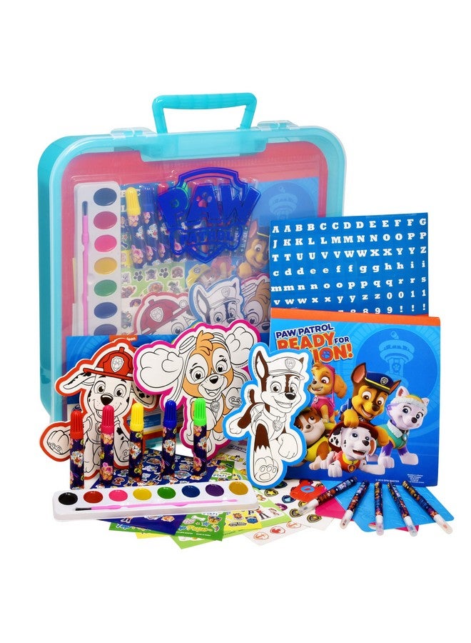 Paw Patrol Coloring And Activity Book Set Color Mess Free Craft Art Kit For Kids Includes Drawing Pad Markers Stickers - Image 2