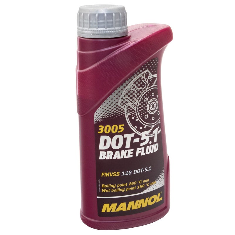 MANNOL 3005 DOT - 5.1 BRAKE FLUID | FMVSS 116 | SAE J1704 | SAE J1703 | BOILING POINT 260°C MIN | Fully synthetic |ABS anti-lock systems | ESP stability control systems|Imported from germany 455 g - Image 5