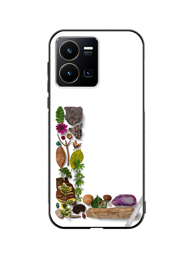 Protective Case Cover For Vivo Y35 Alphabet L Design Multicolour