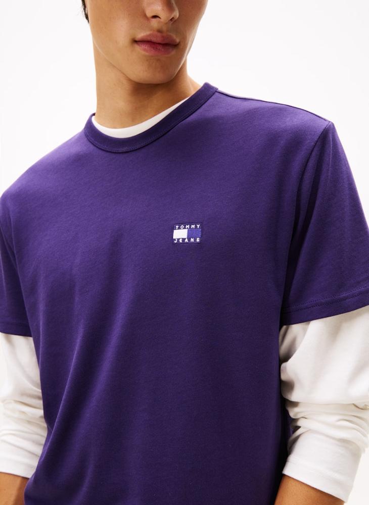 TOMMY JEANS Tommy Badge Jersey T-Shirt - Image 3