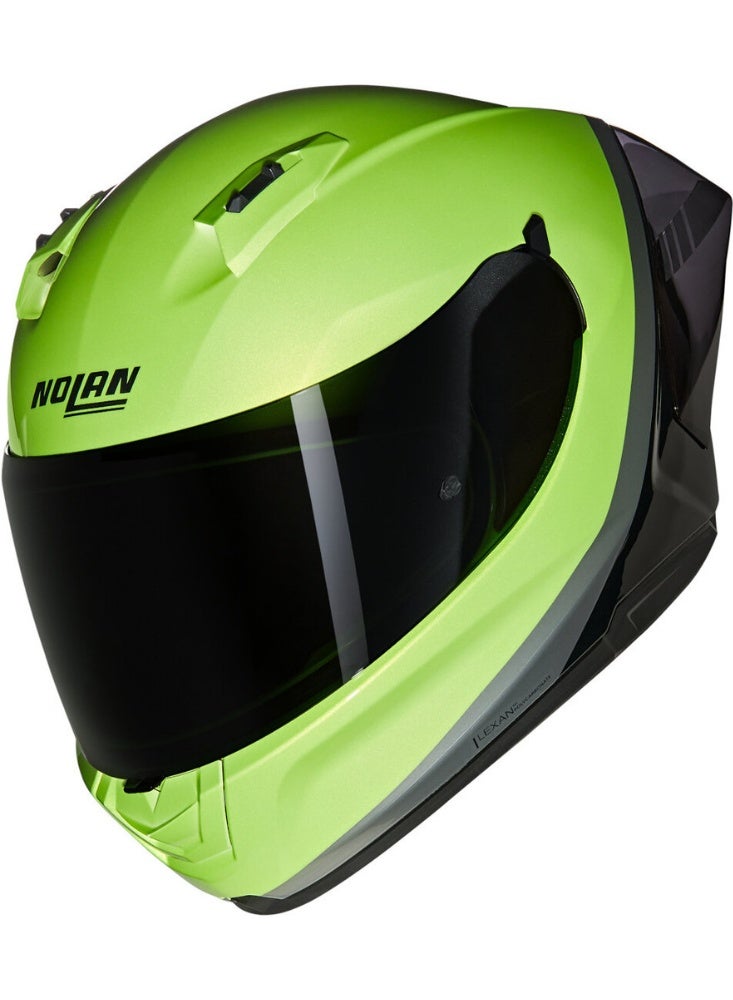 Nolan N60-6 SPORT VERNICIATURA SPECIALE GREEN PULSE BLACK  GRAY GLOSSY - Image 1