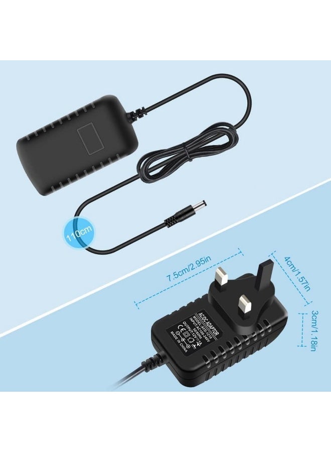 Melfi 12V 2A Ac/Dc Adapter 100-240V Uk Plug Switching Power Supply Adapter Charger For Led Strip Lights/Cctv Camera Etc - Image 2