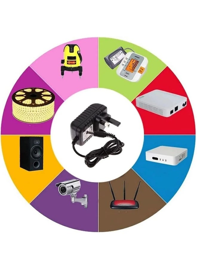 Melfi 12V 2A Ac/Dc Adapter 100-240V Uk Plug Switching Power Supply Adapter Charger For Led Strip Lights/Cctv Camera Etc - Image 4