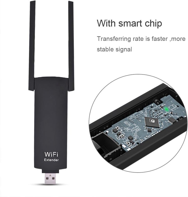 كلاراكو موسع نطاق إشارة واي فاي محمول بمنفذ USB وهوائي مزدوج بمدى 300 متر، يعمل كمكرر إشارة لاسلكي ومضخم إشارة - Image 5