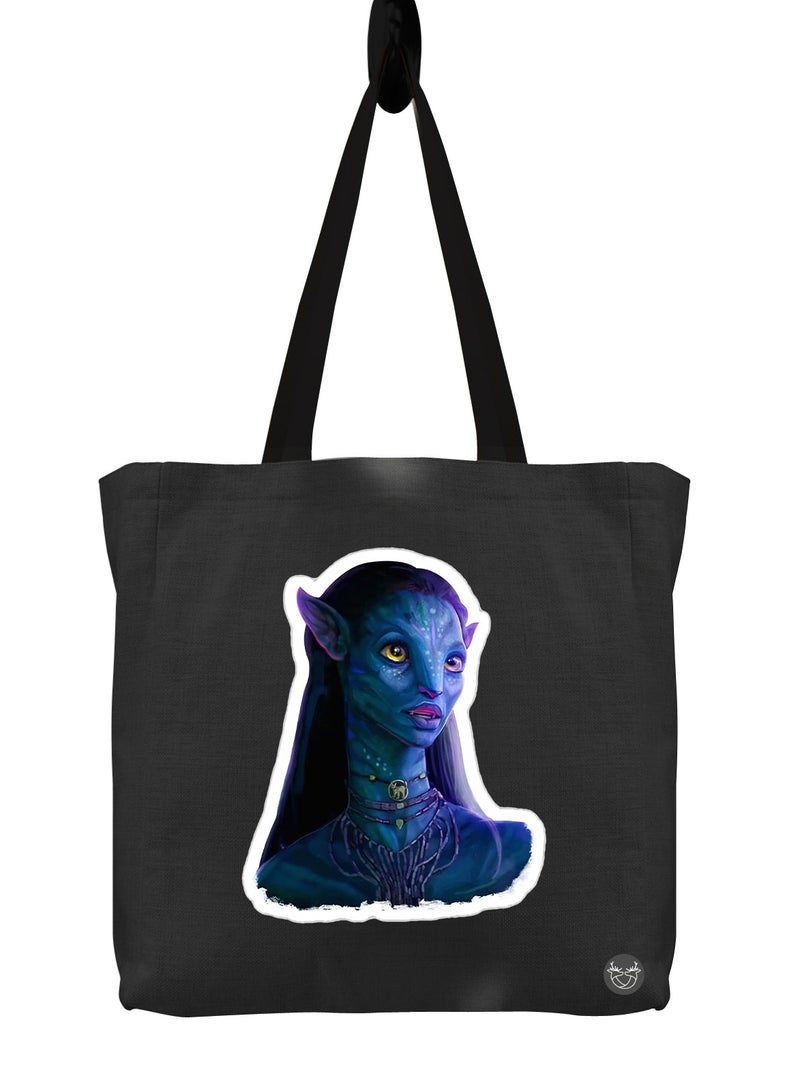 Canvas bag with avatar design print