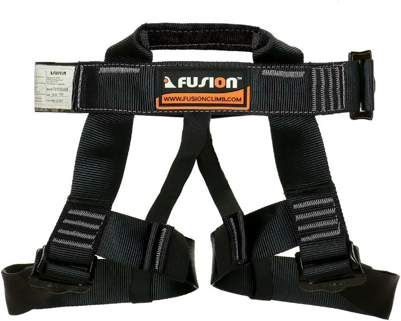 FUSION Rock Climbing Harness - Climb® - (5,000 LBS Rated) Professional Half Body Harness for Mountaineering, Tree Climbing, Ziplining, Rock Climbing, Rappelling- Heavy Duty Half Body Harness - Image 2