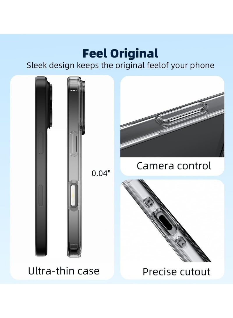 iPhone 17 Pro Magnetic Clear Case | Anti-Yellowing & Scratch-Resistant | Shockproof with Air Guard Corners | Strong MagSafe Compatible Case - Image 3