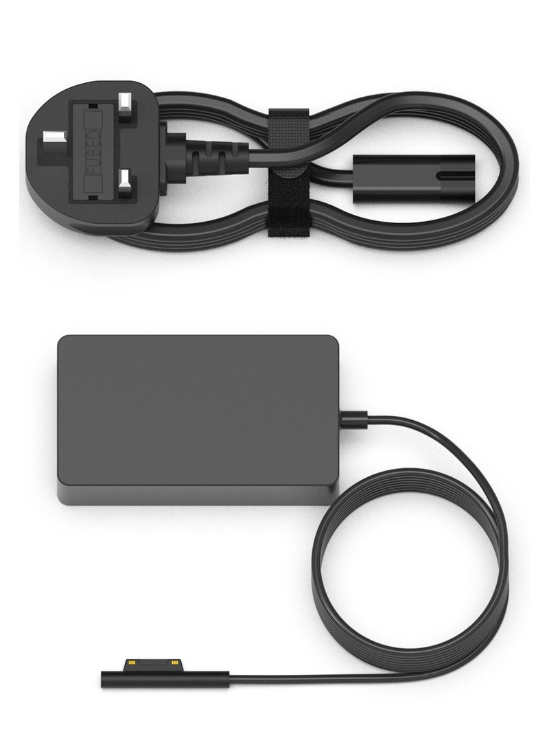 65W Surface Pro Charger, Microsoft Surface Pro Charger Compatible for Surface Pro 9/8/7+/7/6/5/4/3/X,Surface Laptop1/2/3/4/5,Surface Go1/2/3 & Surface Book1/2/3 Tablet Laptop Charger
