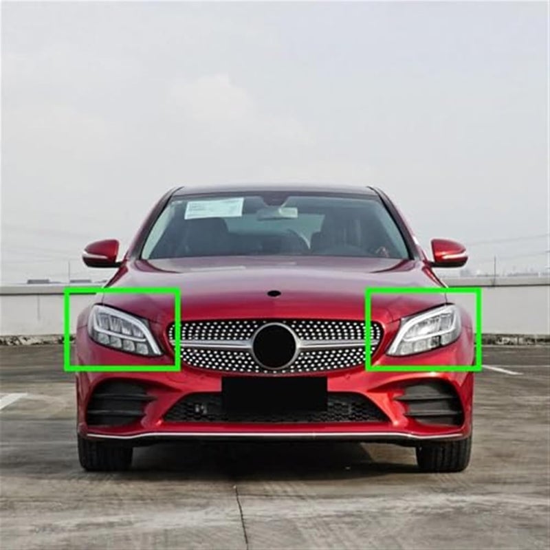 QASULER Headlamp Cover for Mercedes W205 - Image 3