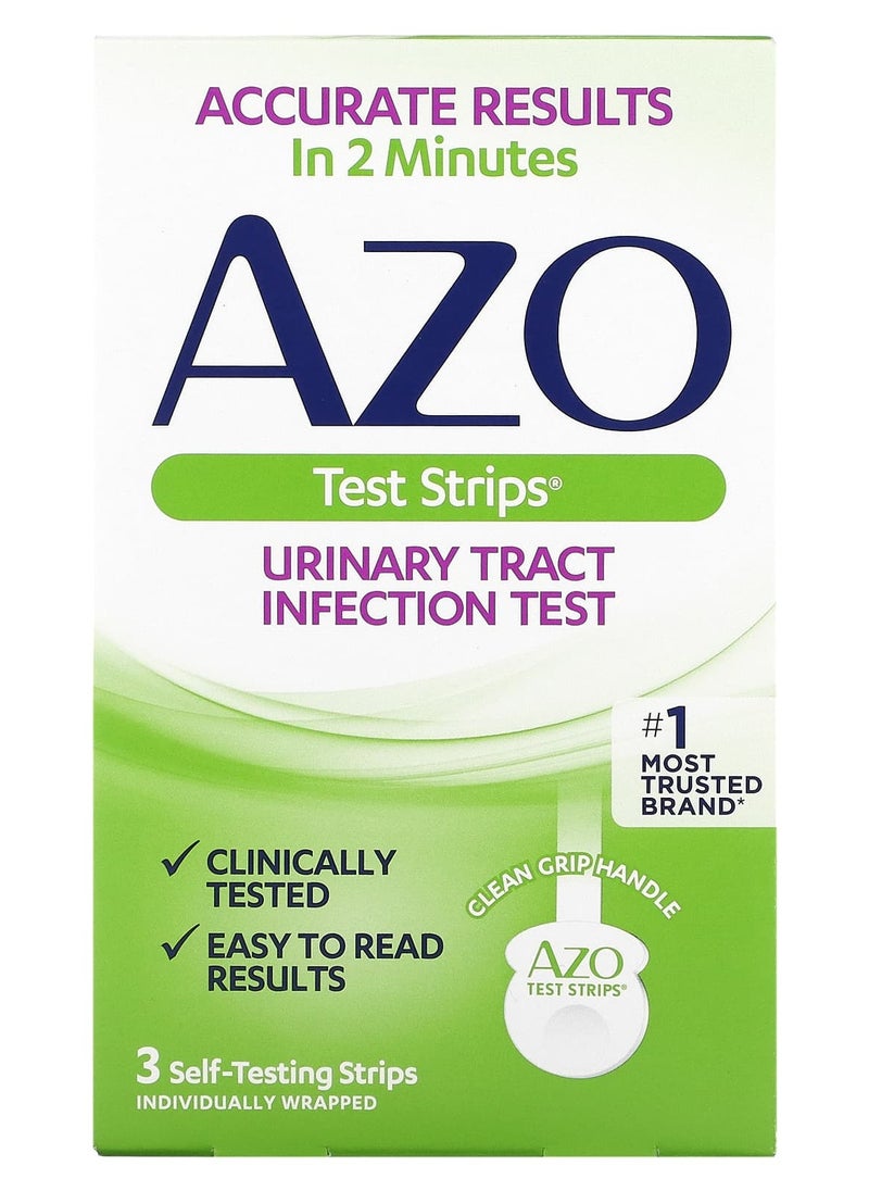 AZO Urinary Tract Infection 3 Self Testing Strips 