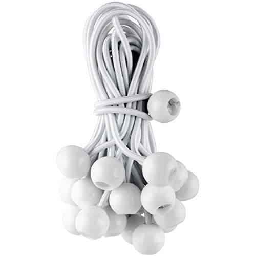 EHOMEA2Z EHOMEA2Z Ball Bungee Cords 50 Pack 6inch Diameter Bungee Balls for Canopy Net Posts Garden Tools Cords 5mm WeatherResistant Cord 100 Latex UV Treated  Ideal for Indoor and Outdoor Use