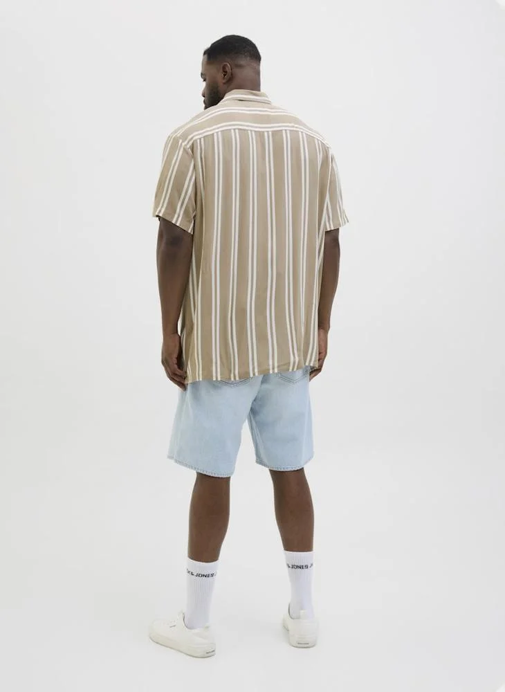 جاك & جونز Jjejeff Striped Regular Fit Shirt