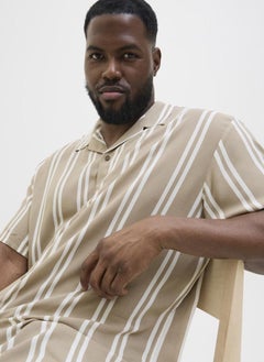 JACK & JONES Plus Size Striped Regular Fit Shirt  - Image 3