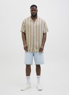 JACK & JONES Plus Size Striped Regular Fit Shirt  - Image 4