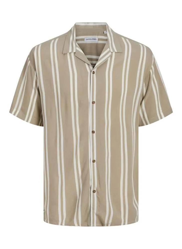 JACK & JONES Plus Size Striped Regular Fit Shirt