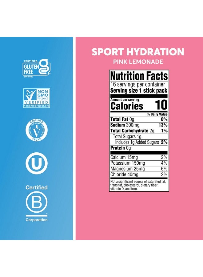 Nuun Sport Electrolyte Powder Packets with Magnesium, Calcium, Potassium, Chloride, and Sodium, Hydration Packets for On-the-Go, Pink Lemonade Flavor, Gluten Free & Vegan, 16 Single Servings - Image 4