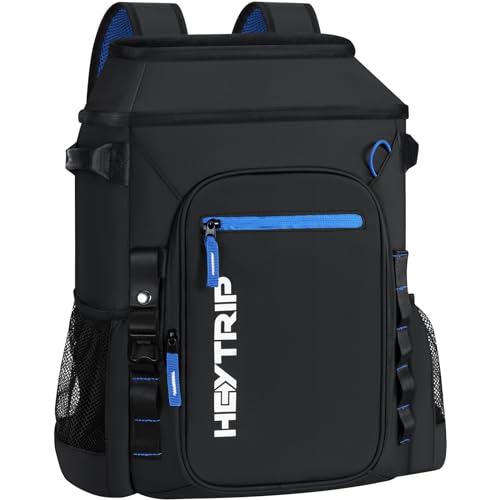 Heytrip Cooler Backpack 36 Cans Insulated Cooler Bag, Keep Freeze for 20 Hours, Waterproof & Leak-Proof Cooler with Multi-Compartments(Black) - Image 1