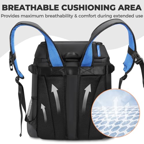Heytrip Cooler Backpack 36 Cans Insulated Cooler Bag, Keep Freeze for 20 Hours, Waterproof & Leak-Proof Cooler with Multi-Compartments(Black) - Image 3