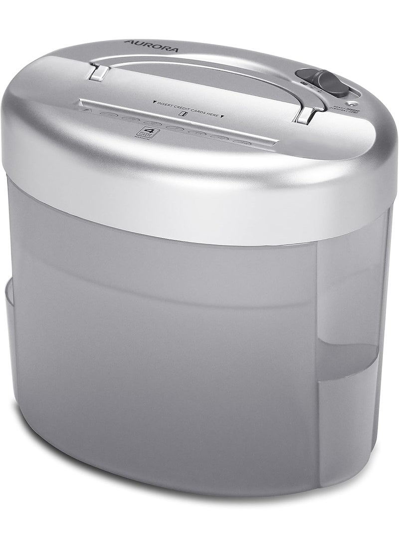 AURORA Aurora DesktopStyle CrossCut Paper Shredder 4Sheet Crosscut Desktop  - Image 1